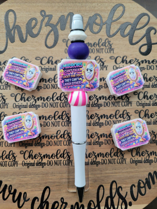 CE 3d printed focal Bead-mirrors cant laugh- CG exclusive design