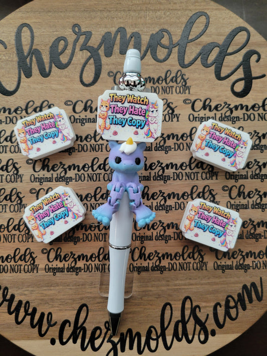 CE 3d printed focal Bead-watch/hate/copy- CG exclusive design