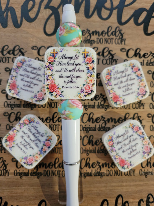 CE 3d printed focal Bead- Lead you - CG exclusive design