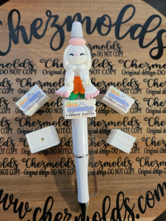 CE 3d printed focal Bead-Carrot patch crate