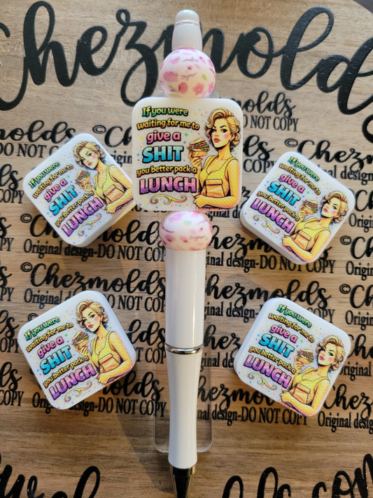 CE 3d printed focal Bead- waiting for me to give a sh*t - CG exclusive design