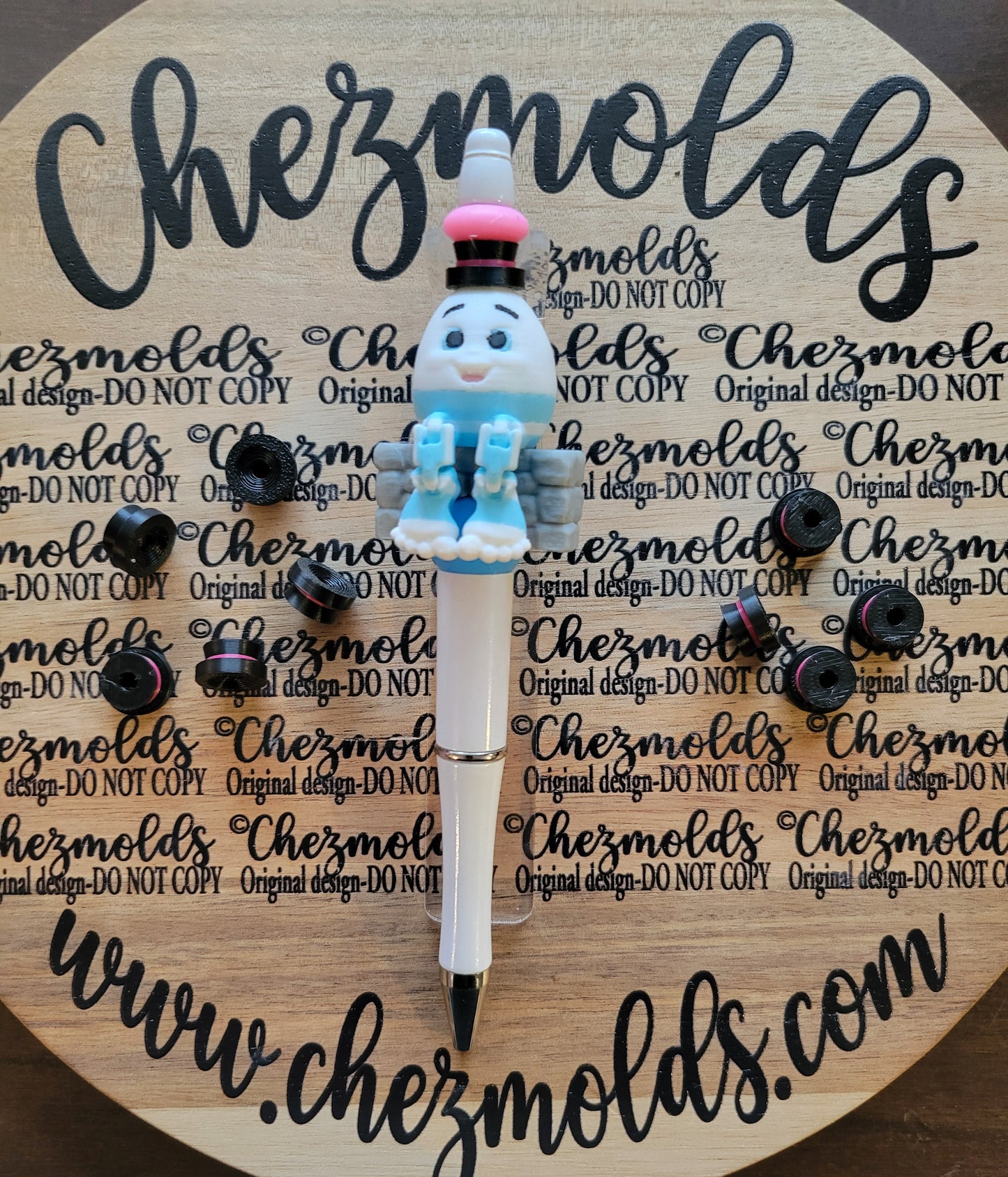 CE 3d printed focal Bead-mini top hat