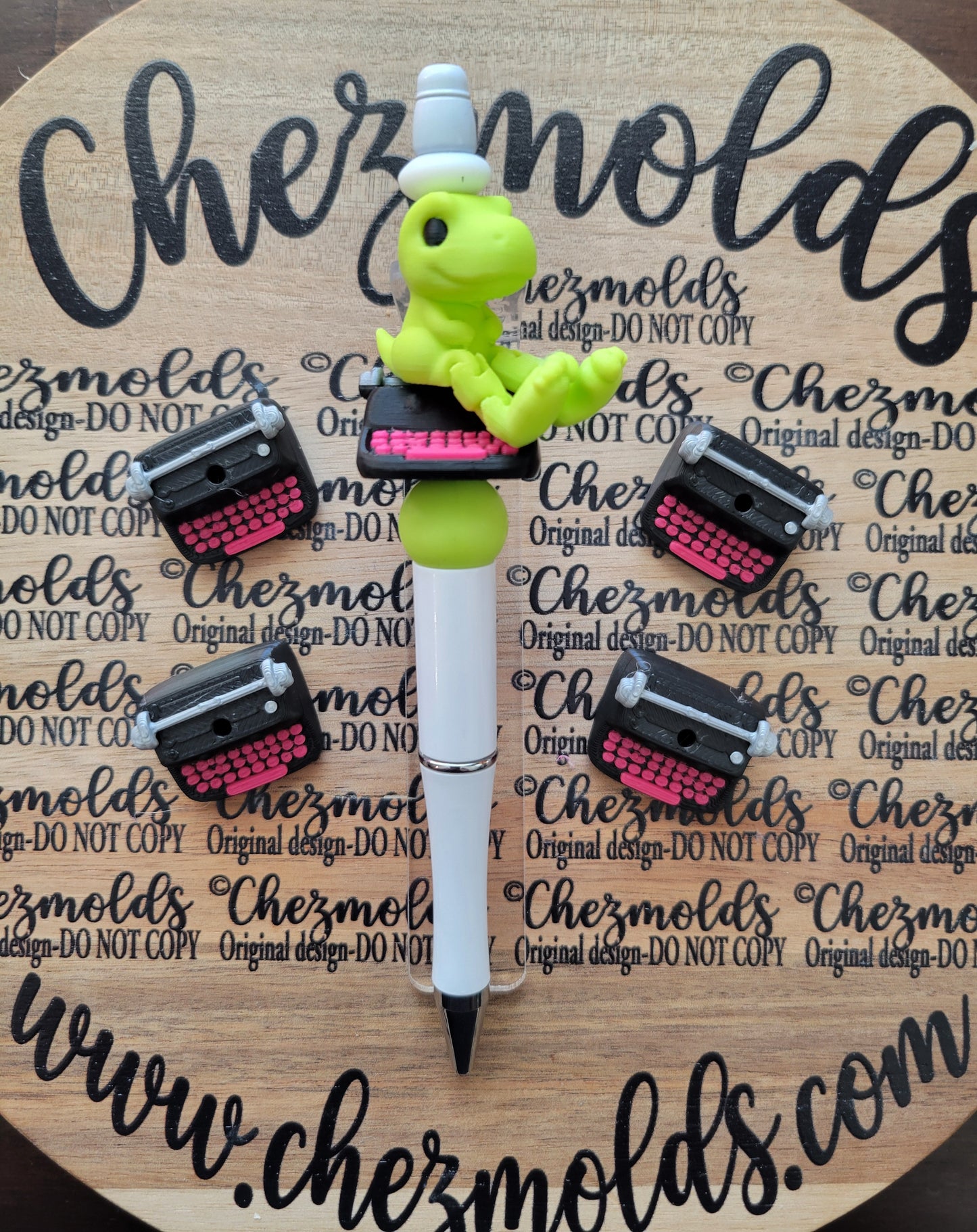 CE 3d printed focal Bead-typewriter