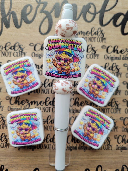 CE 3d printed focal Bead-Bring your dumbrella- CG exclusive design