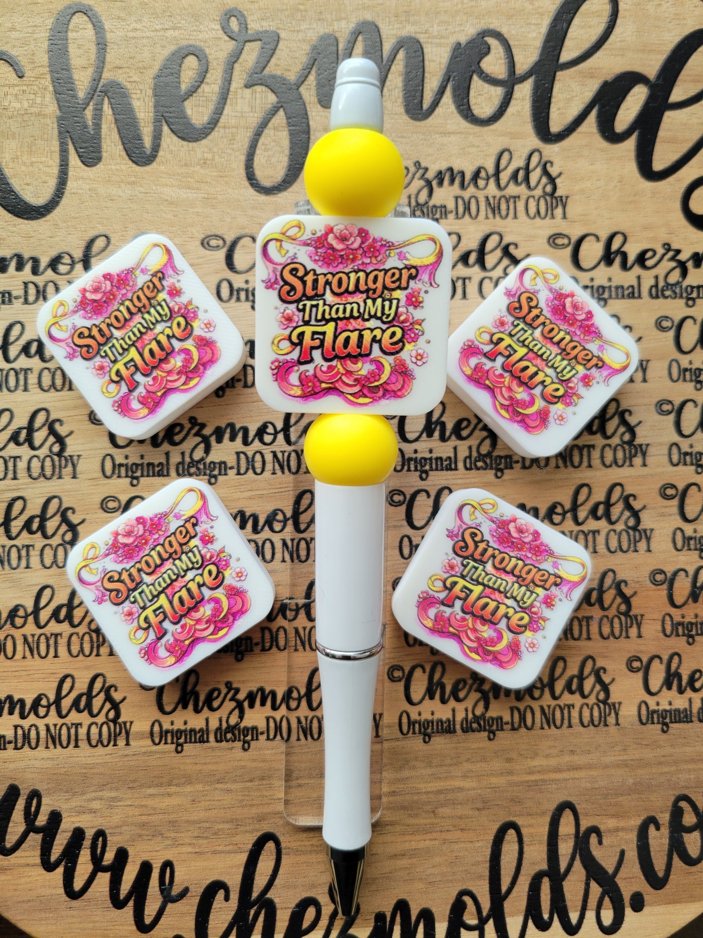 CE 3d printed focal Bead-Stronger than my flare- CG exclusive design