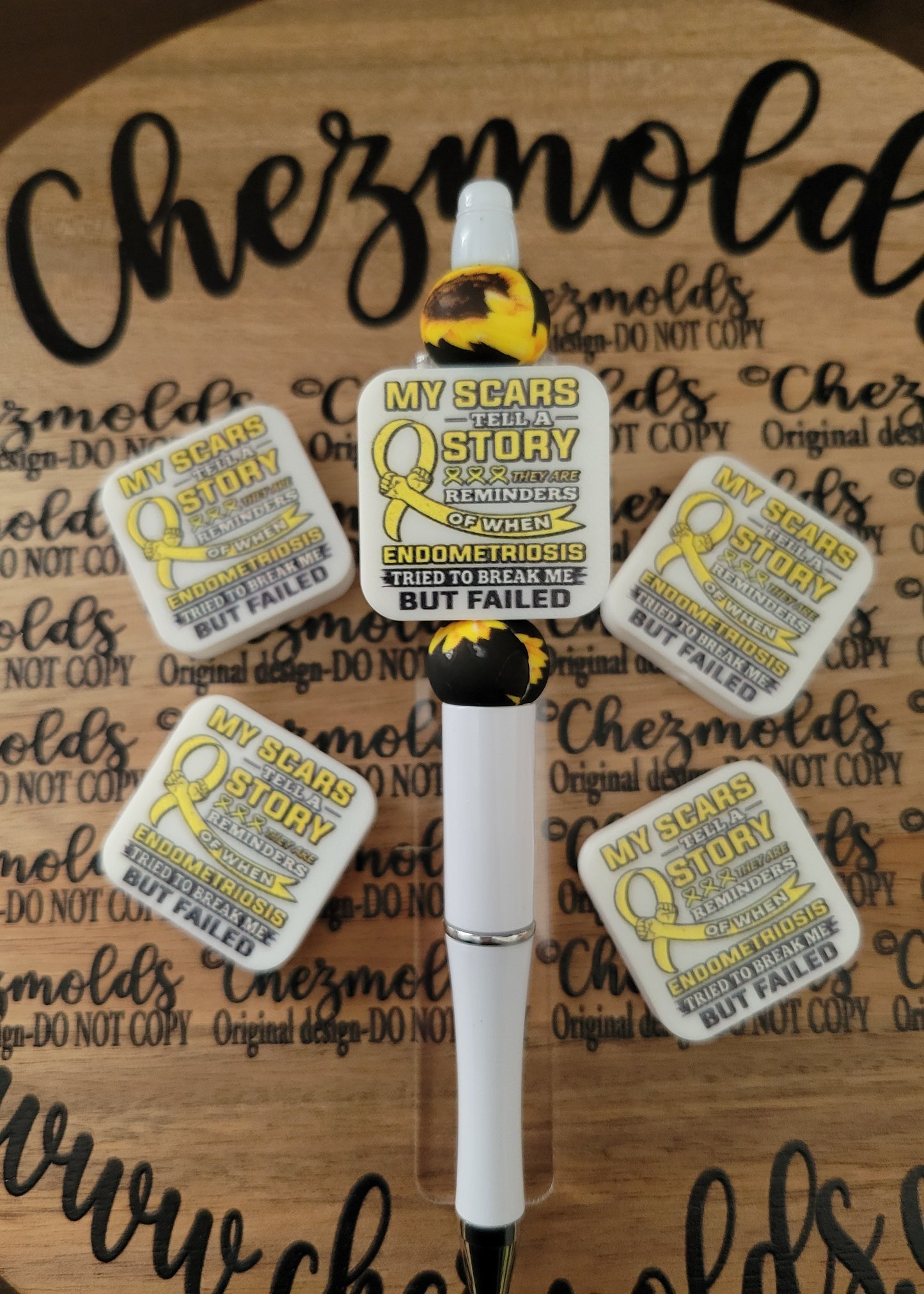 CE 3d printed focal Bead-My scars endo- CG exclusive design