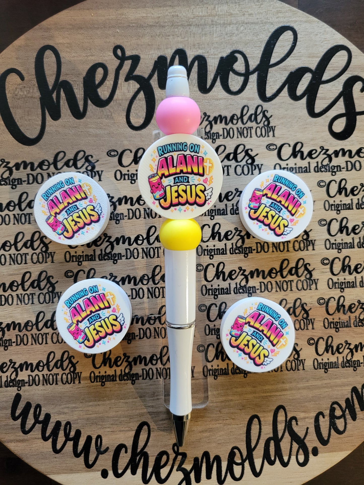 CE 3d printed focal Bead-Alani and jesus- CG exclusive design