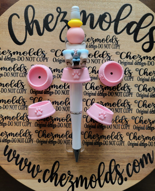 CE 3d printed focal Bead-animal dish hollow