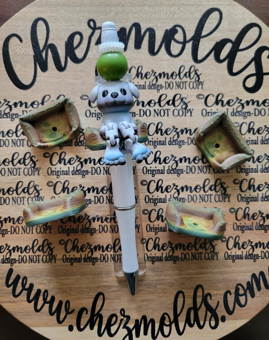 CE 3d printed focal Bead-camo neutral colored animal bed