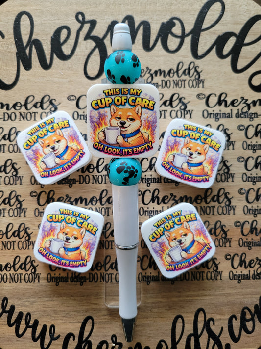 CE 3d printed focal Bead-Cup of care dog-CG exclusive design