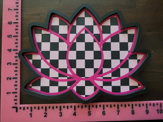 Bead Tray- checkered lotus