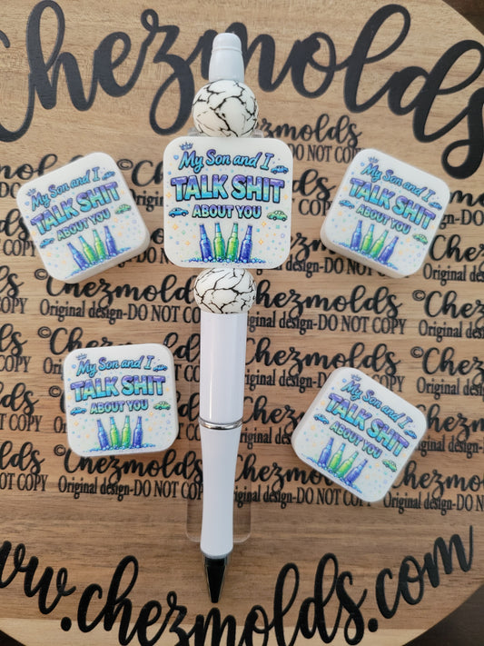 CE 3d printed focal Bead-Son and I talk sh*it about you-CG exclusive design