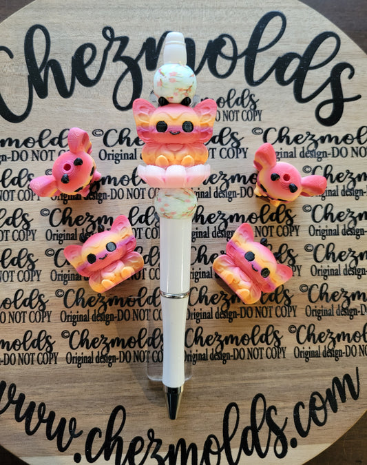 CE 3d printed focal Bead-cutie 3d butterfly NONK