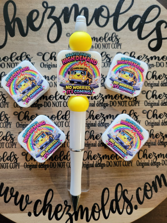 CE 3d printed focal Bead-karma bus- CG exclusive design