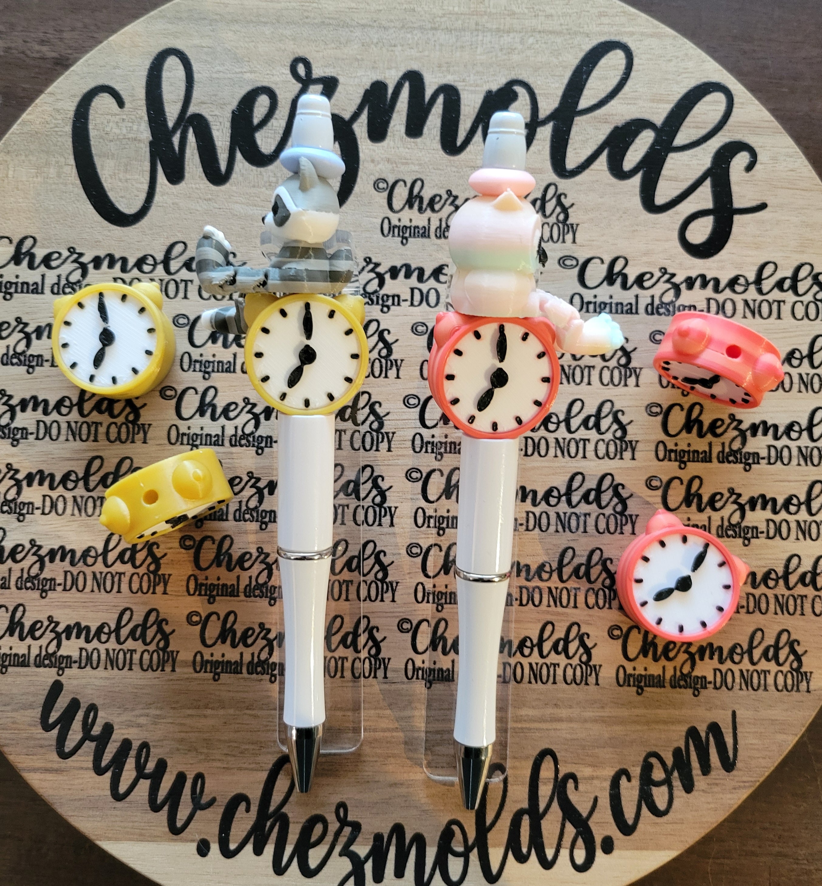 CE 3d printed focal Bead-clock – ChezMolds & More