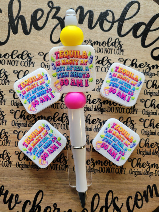 CE 3d printed focal Bead-Tequila is Nasty AF- CG exclusive design