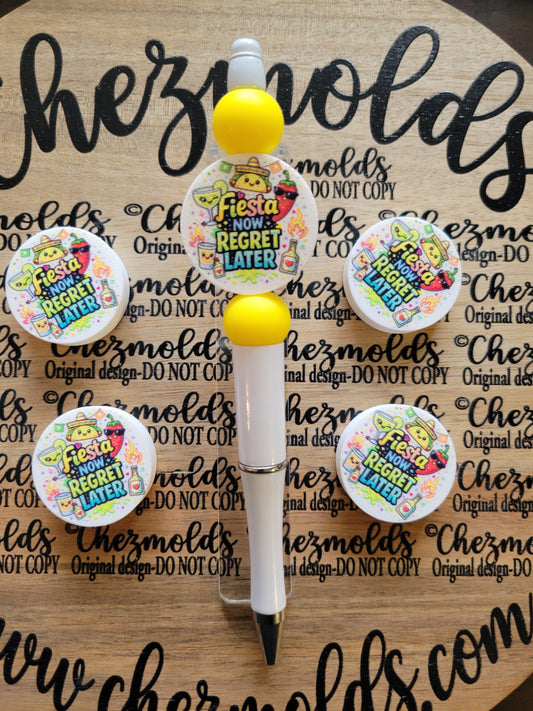 CE 3d printed focal Bead-Fiesta now- CG exclusive design