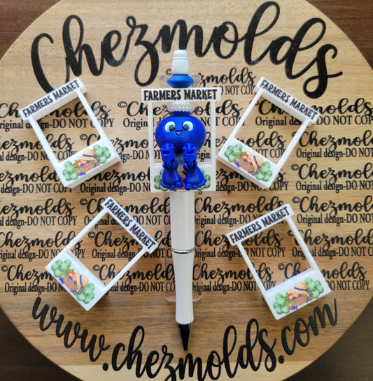 CE 3d printed focal Bead -Farmers market booth