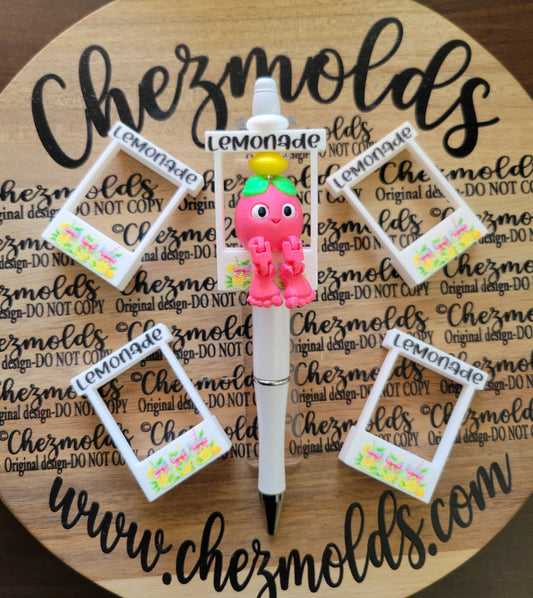 CE 3d printed focal Bead -Lemonade stand