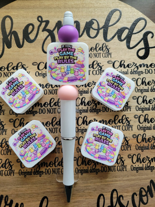 CE 3d printed focal Bead-If you play the game- CG exclusive design