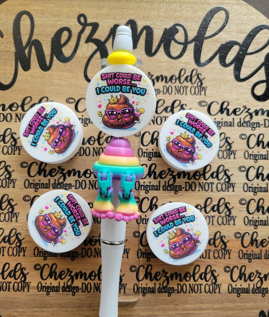 CE 3d printed focal Bead-Sh*t could be worse- CG exclusive design