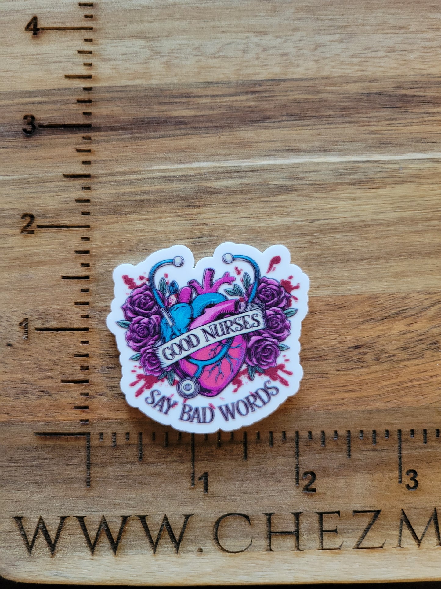 uv printed acrylic flatback-Good nurses say bad words