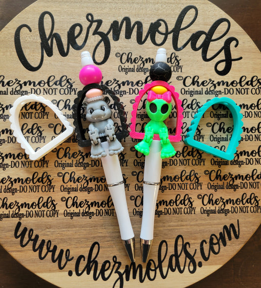 CE 3d printed focal Bead -Arch frame