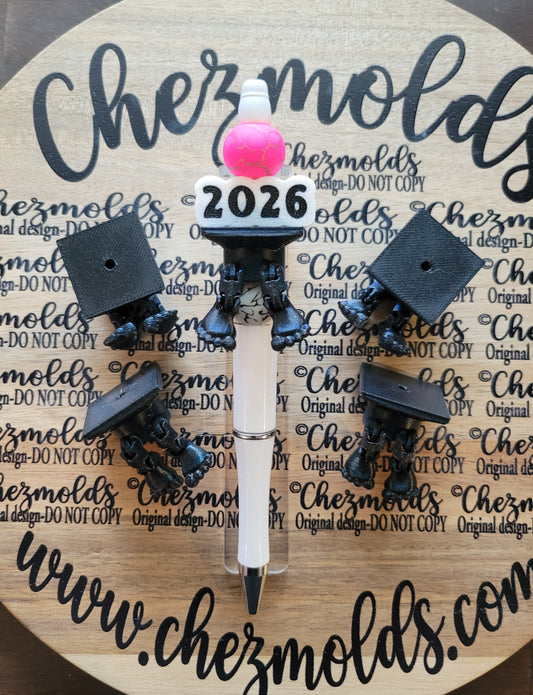 CE 3d printed focal bead-grad cap kicker ( flexy feet )