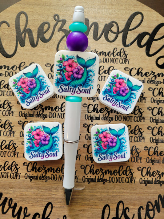 CE 3d printed focal Bead-Salty soul