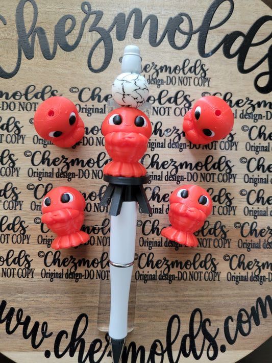 CE 3d printed focal Bead -3d baby Lobster NONK