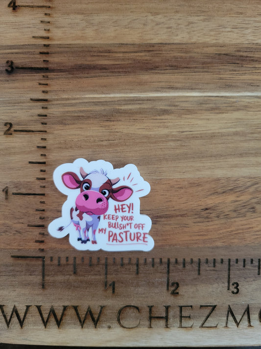 uv printed acrylic flatback-pasture bs cow