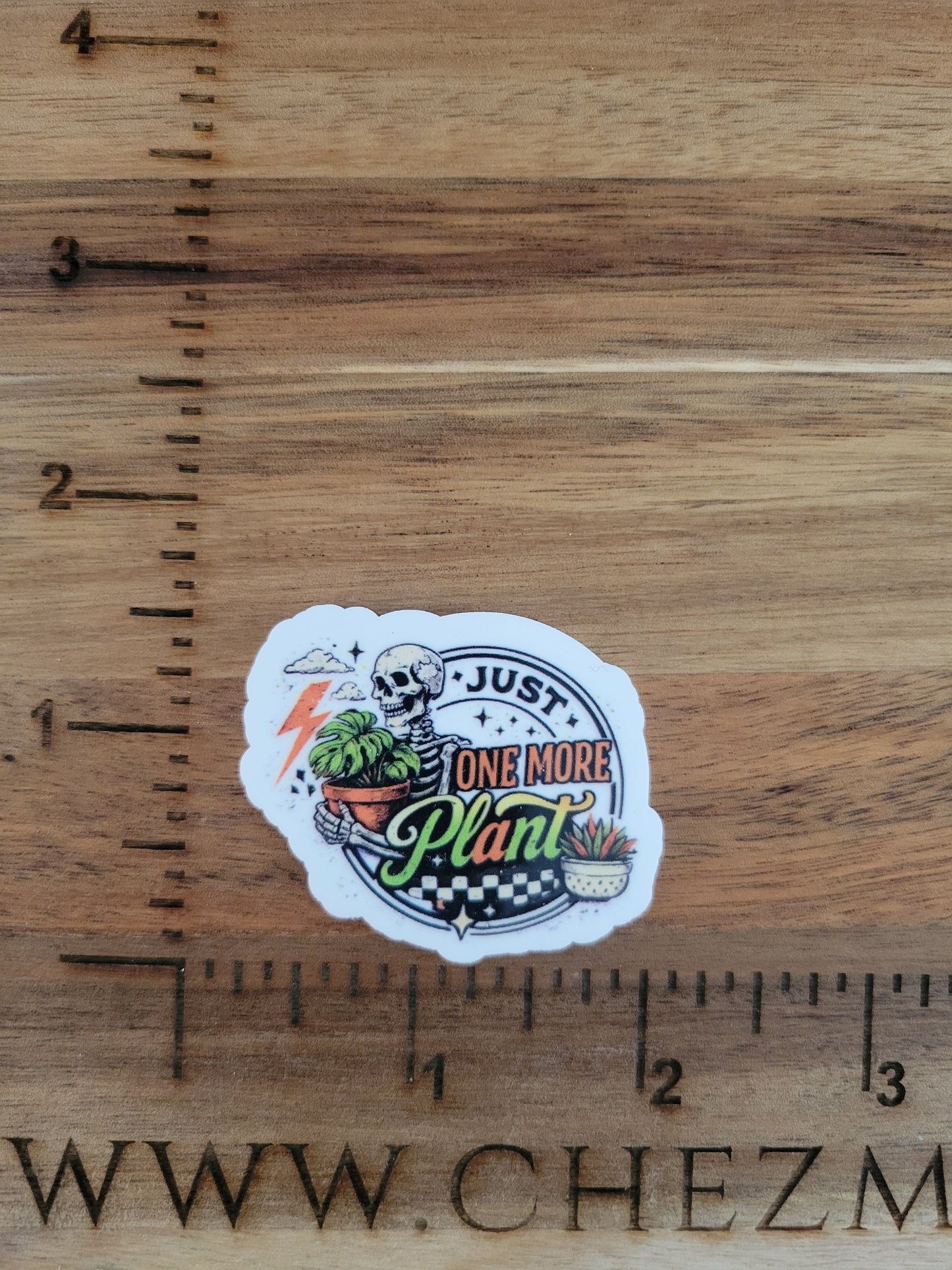 uv printed acrylic flatback-just one more plant