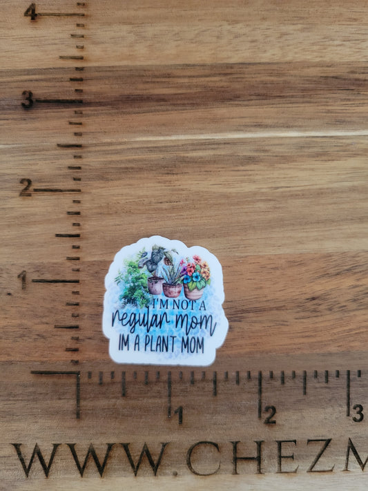 uv printed acrylic flatback-not a regular plant mom