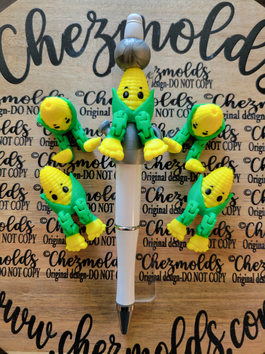 CE 3d printed focal bead-corny kicker ( flexy feet )