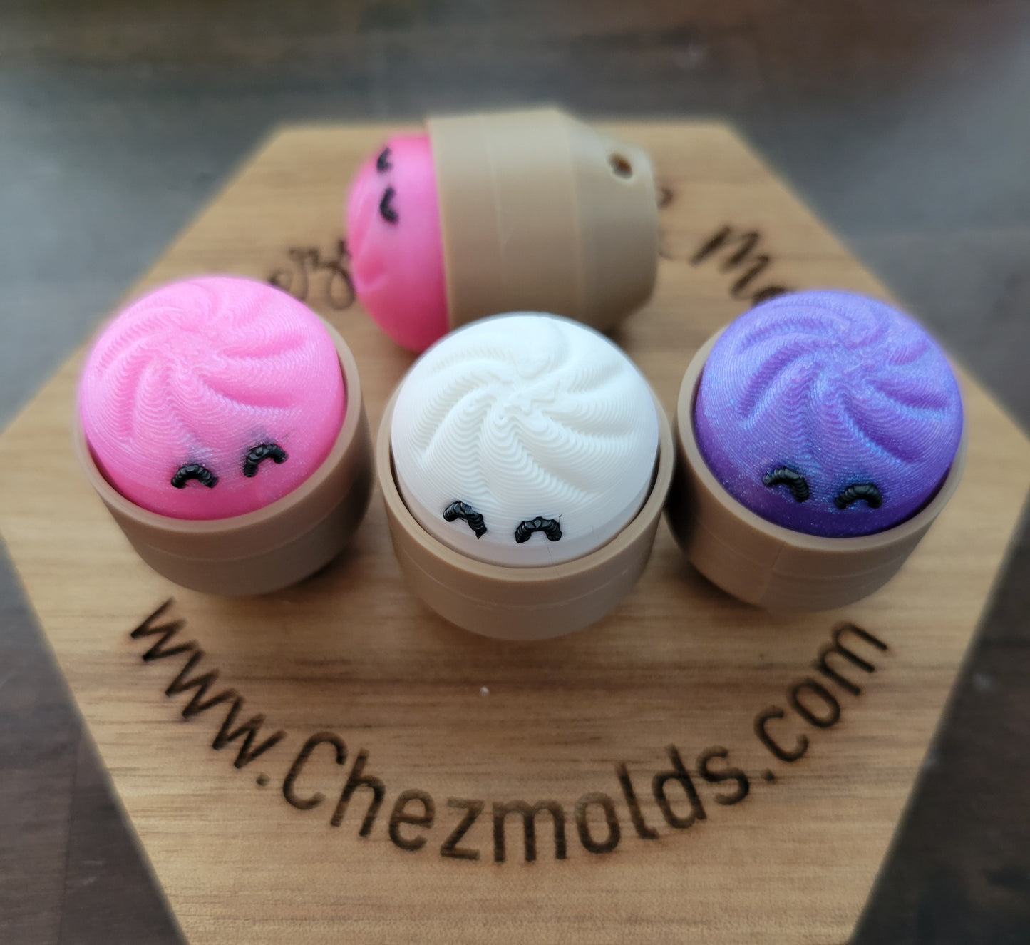 CE 3d printed Clicky button-  dumplings