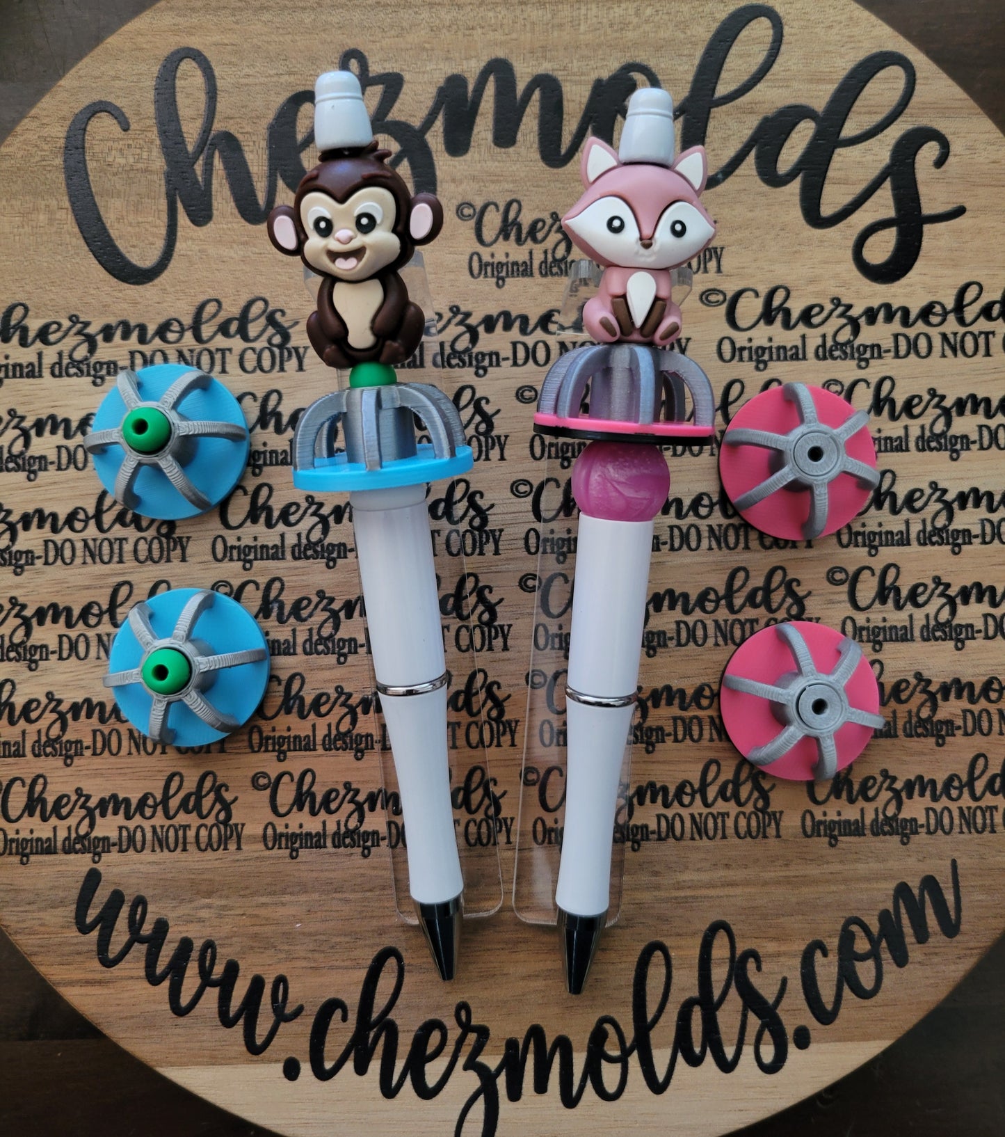 CE 3d printed focal Bead-3D merry go round spinner