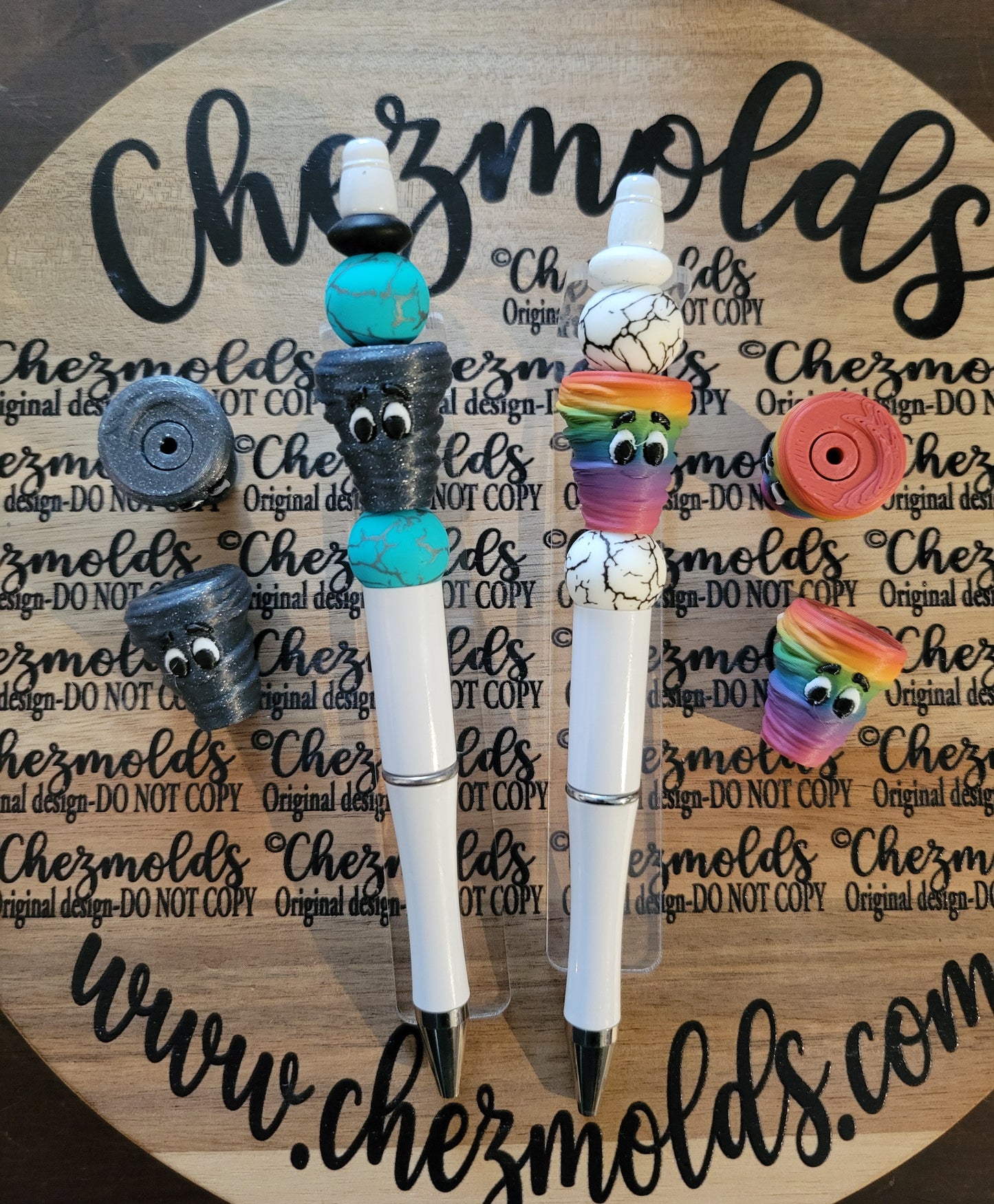 CE 3d printed focal Bead-3D tornado spinner