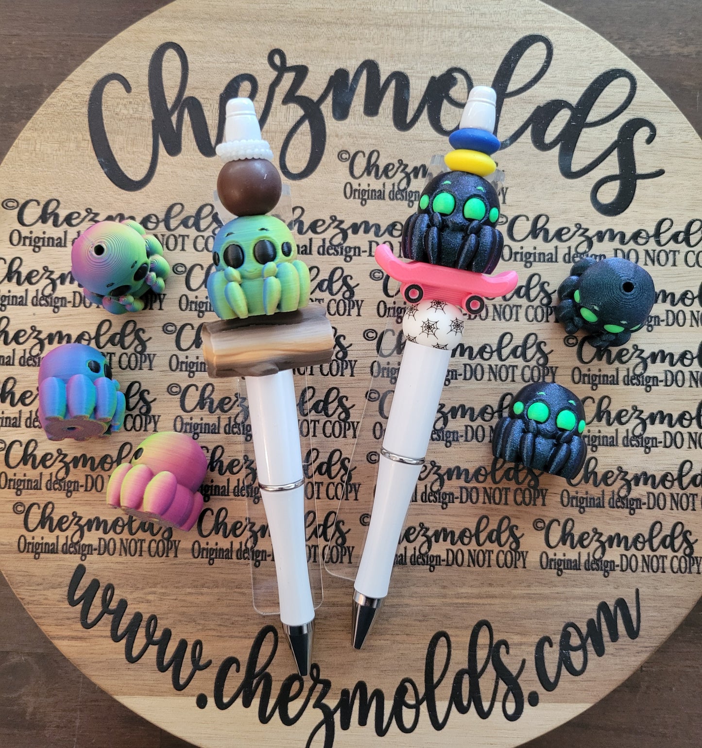 CE 3d printed focal Bead-Cutie jumper pider NONK
