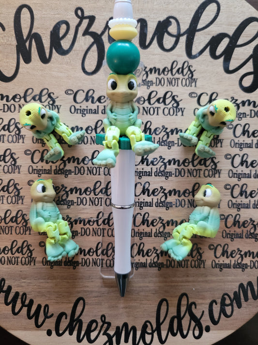 CE 3d printed focal bead- Cutie GrassHoPper kicker ( flexy feet )