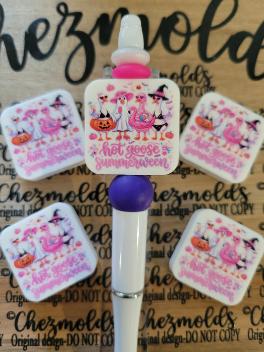 CE 3d printed focal Bead-hot goose summerween