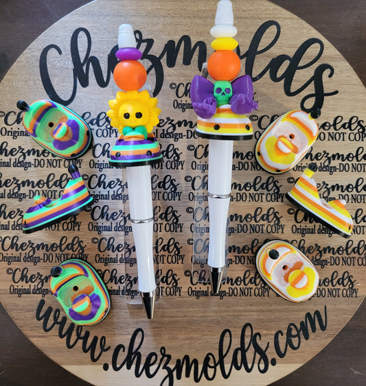 CE 3d printed focal Bead- haunted bumper cars