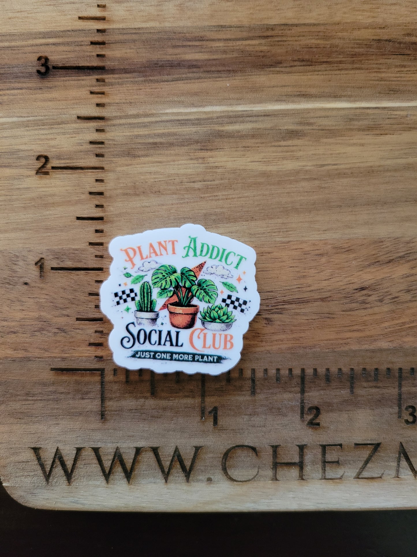 uv printed acrylic flatback-plant addict social club