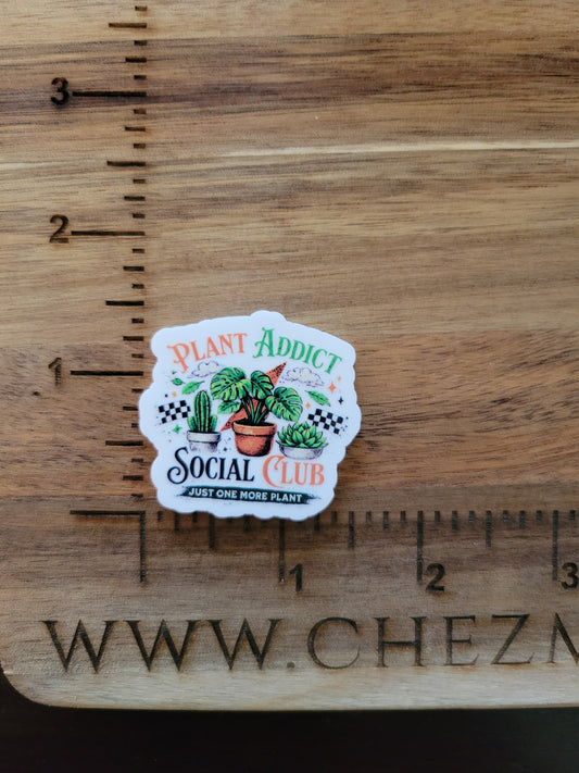 uv printed acrylic flatback-plant addict social club