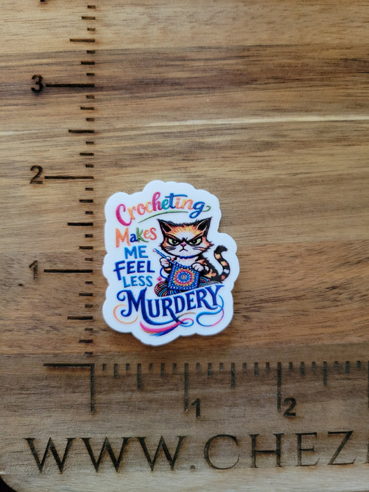 uv printed acrylic flatback-crocheting  less murdery