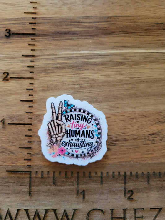 uv printed acrylic flatback-raising tiny humans