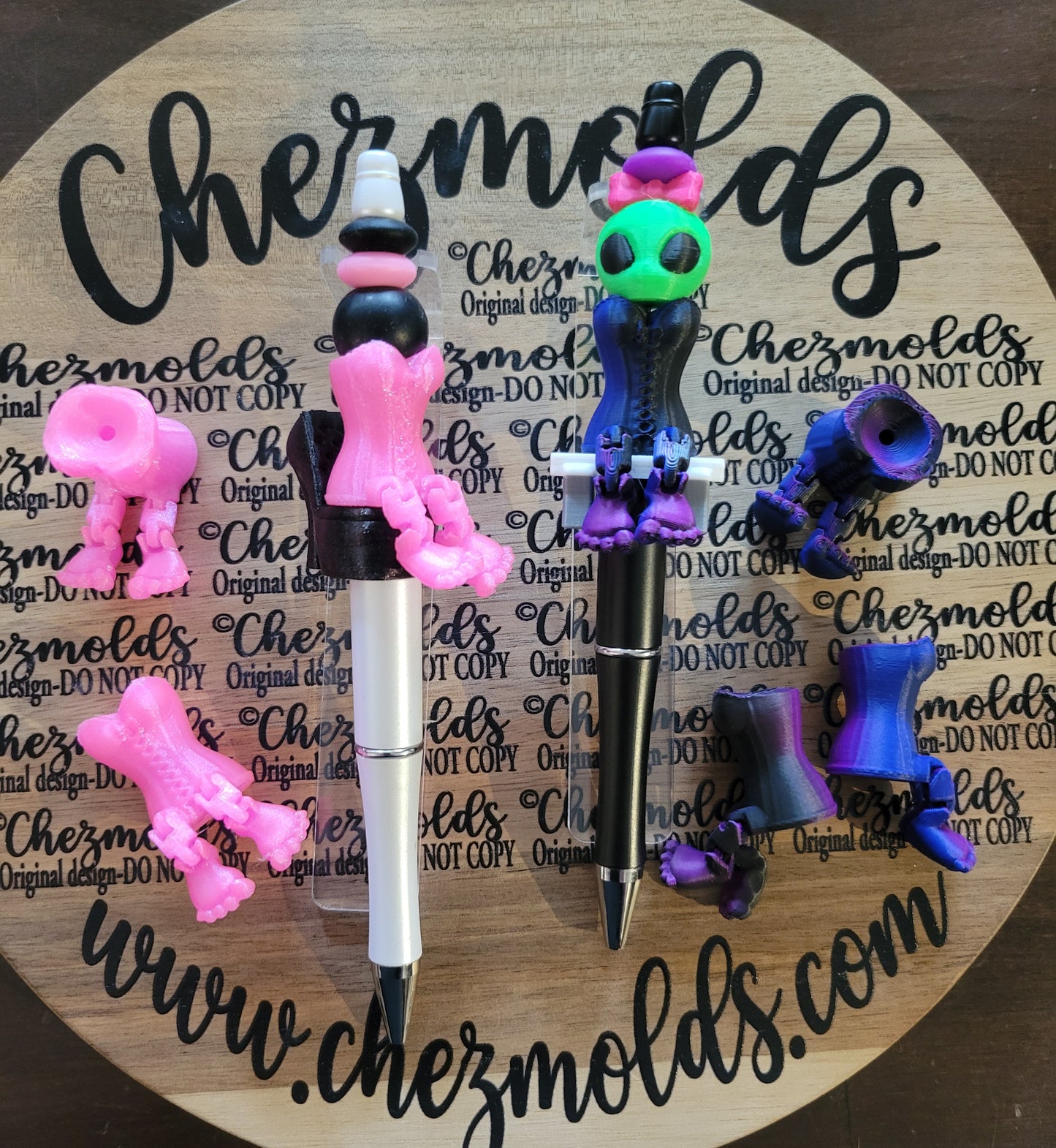 CE 3d printed focal Bead-Dressed for the night -corset Kicker ( flexy feet )- NSFW