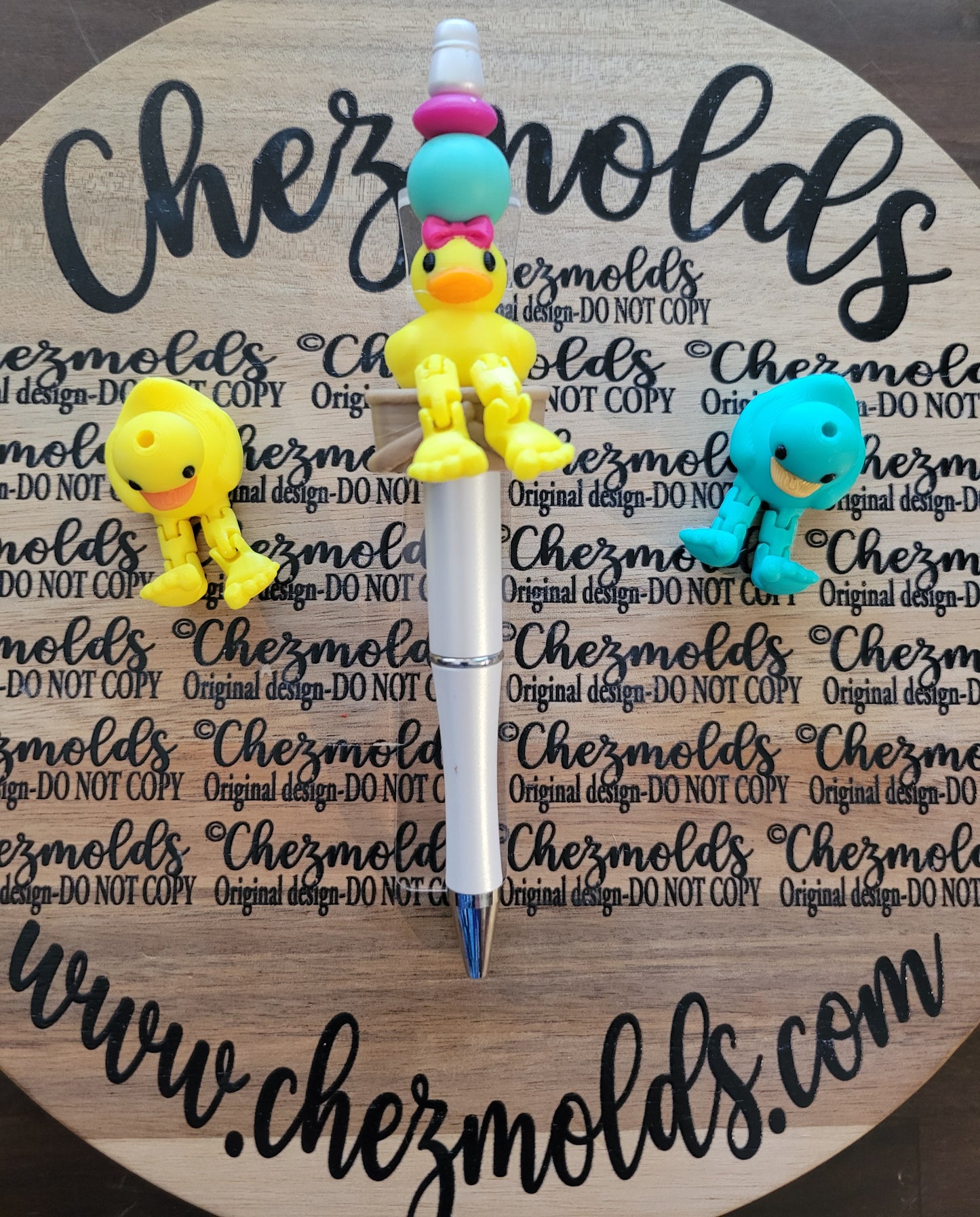 CE 3d printed focal Bead-rubber ducky Kicker ( flexy feet )