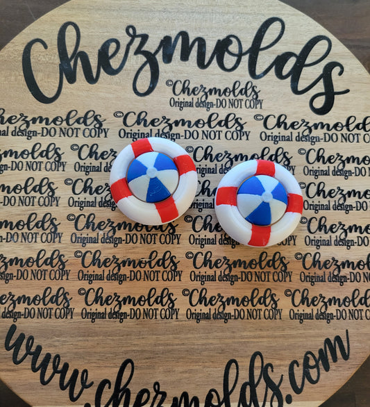 CE 3d printed fidget clicker-beach ball in floatie