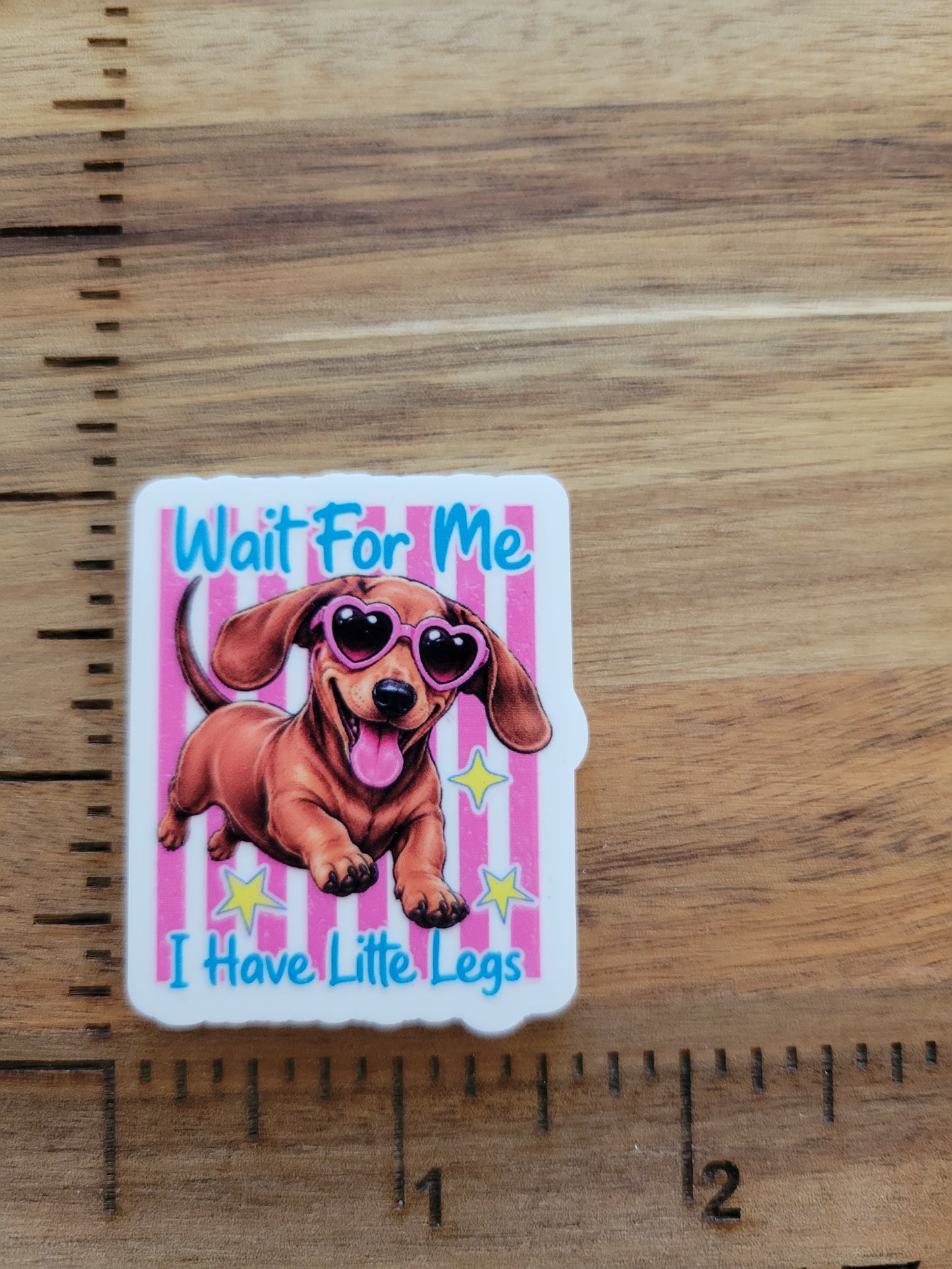 uv printed acrylic flatback-wait for me lil legs