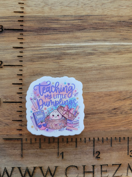 uv printed acrylic flatback-teaching dumplings